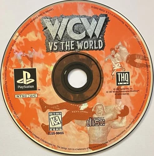 WCW vs. The World - BL (Sony PlayStation 1, PS1) DISC ONLY | NO TRACKING | M644