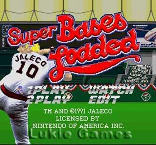 Super Bases Loaded - SNES Super Nintendo Game