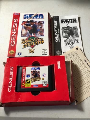 World Series Baseball '96 (Sega Genesis, 1996) CIB, Free Shipping