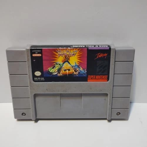 Rock N’ Roll Racing Super Nintendo SNES Tested Working Rock N Roll Racing Cart