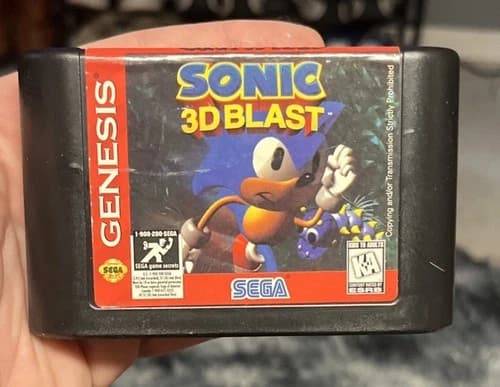 SONIC 3D BLAST Sega Genesis - ORIGINAL Cartridge - Tested and Working