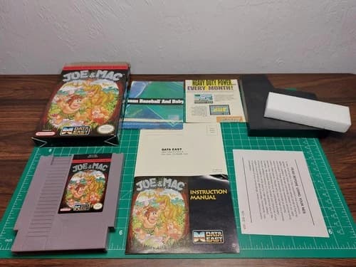 Joe & Mac Nintendo Entertainment System NES CIB Cart Manual Box