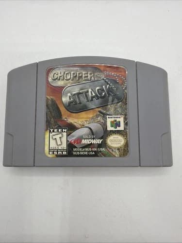 CHOPPER ATTACK AUTHENTIC NINTENDO N64 CARTRIDGE ONLY TESTED