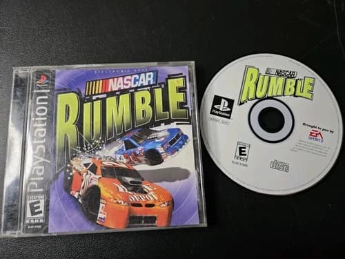 NASCAR Rumble Sony PlayStation 1 PS1 NTSC U/C EA Sports Complete CIB