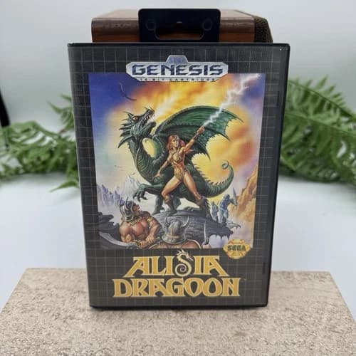 Alisia Dragoon (Sega Genesis, 1992) Complete CIB Case Manual Tested Authentic