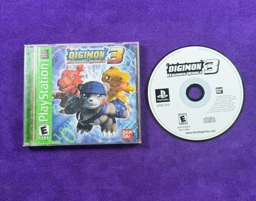 Digimon World 3 (Sony PlayStation 1, 2002) PS1 CIB