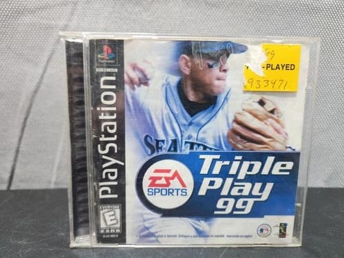 Triple Play 99 (Sony PlayStation 1, 1998) Baseball PS1 PSOne PSX 2 3 CIB
