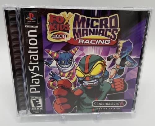 FoxKids.com Micro Maniacs Racing PlayStation 1 PS1 Complete CIB Tested