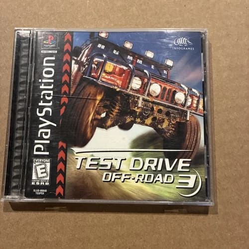 Test Drive Off-Road 3 Sony PlayStation 1, 1999, Complete Black Label