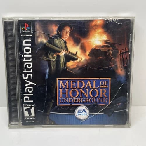 Medal of Honor : Underground (PS1, Sony PlayStation 1) Complete CIB Tested
