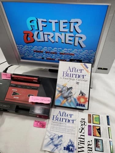 After Burner SMS AUTHENTIC Sega COMPLETE Case Master System AfterBurner cib