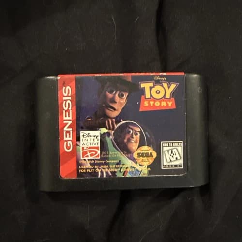 Disney Interactive Toy Story Sega Genesis Platformer 1995 Game Cartridge