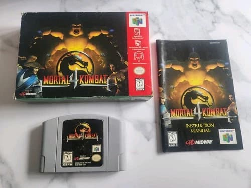 Mortal Kombat 4. CIB Complete. N64 Nintendo 64. Tested. Authentic. Very Good.