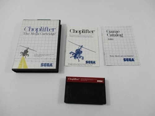 CHOPLIFTER Sega Master System Game Complete In Box Authentic!