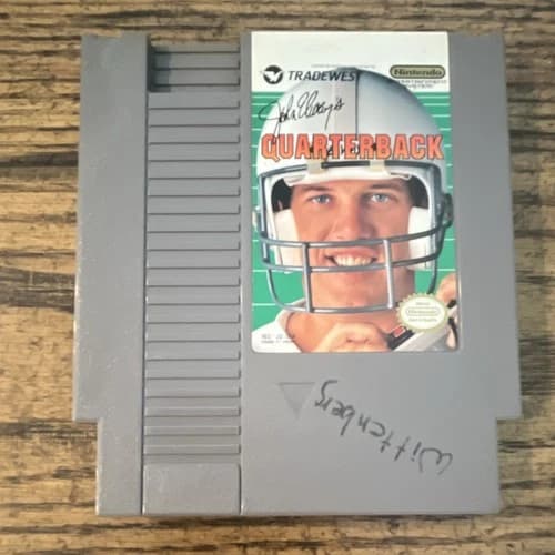 Tradewest John Elway's Quarterback Nintendo NES Game Cartridge Sports NTSC-U/C