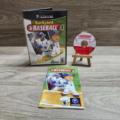 Backyard Baseball Nintendo GameCube 2003 Complete w/ Manual TESTED WORKS