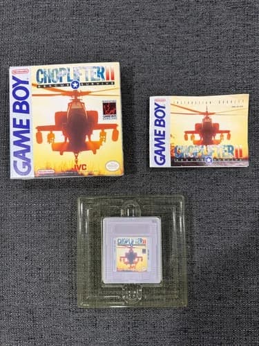 Choplifter II (Nintendo Game Boy) in Box w/ Manual and Original Packaging