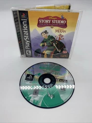 Disney's Story Studio: Mulan (PlayStation 1) CIB Complete W/ Registration Card