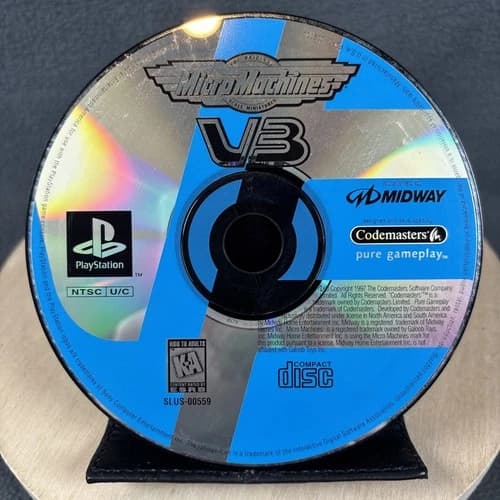 PlayStation 1 - Micro Machines V3 - DISC ONLY - Refurbished, Very Good