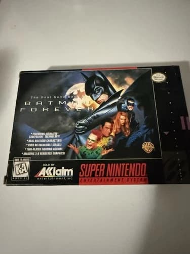 Batman Forever SNES Super Nintendo In Box With Manual Good Condition