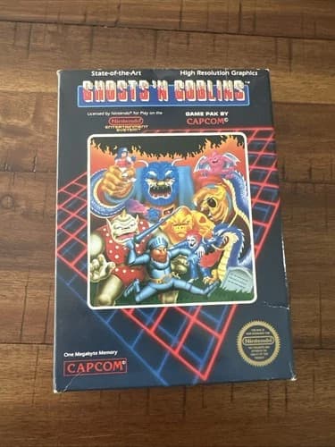 Ghosts n Goblins (Nintendo NES) Complete in Box CIB