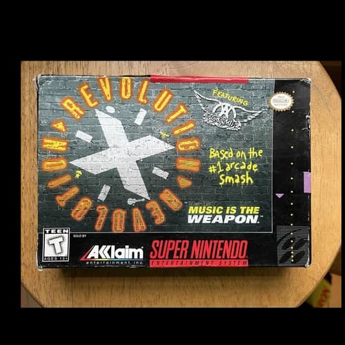 Acclaim Revolution X Super Nintendo SNES Shooter Box Manual NTSC-U/C