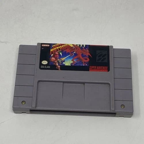Super Metroid Original Release Authentic Super Nintendo SNES Tested Working