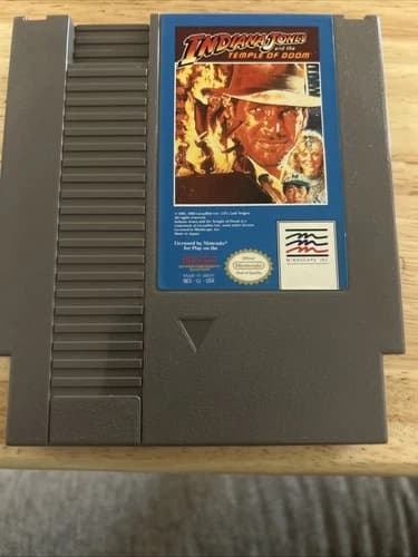 Indiana Jones and the Temple of Doom (Nintendo) Tested And Working