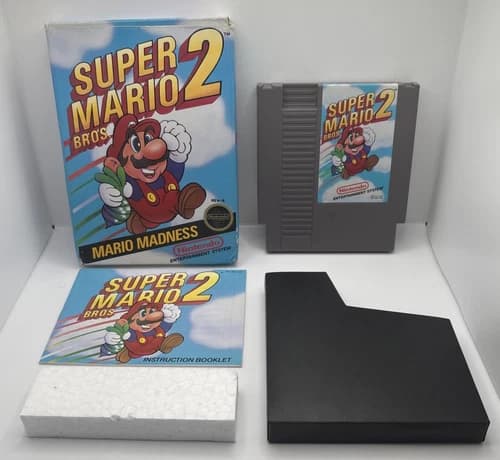 TESTED CIB Super Mario Bros. 2 (Nintendo NES, 1988) AUTHENTIC