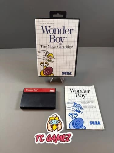 Wonder Boy SEGA Master System Box Boxed CIB Complete