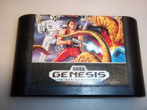 Original Sega Genesis Video Game Alienstorm Alien Storm Works Authentic Nice
