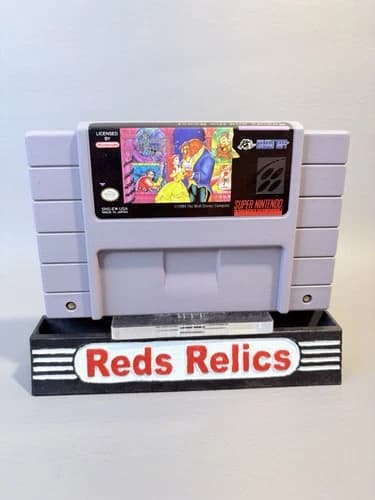 Disney's Beauty and the Beast (Super Nintendo SNES, 1994) Nice Label - Cleaned