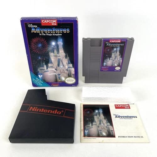 Disney Adventures in the Magic Kingdom (Nintendo NES, 1990) Complete In Box CIB