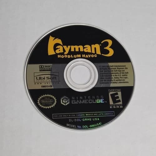 Rayman 3: Hoodlum Havoc (Nintendo GameCube, GC, 2003) Disc Only - Tested