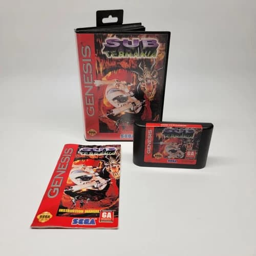 Sub Terrania (Sega Genesis, 1994) - Complete w/ Manual