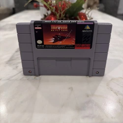 Turn and Burn No-Fly Zone Super Nintendo Entertainment System, 1994 SNES Tested