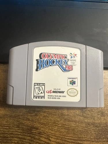 Olympic Hockey 98 N64 Nintendo 64 Authentic Cleaned Tested Retro Video Game