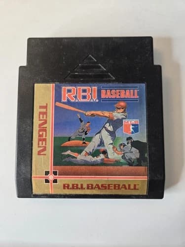 Authentic Nintendo NES RBI Baseball (Tengen) NES Game Cartridge | Tested Vg3