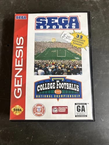 College Football's National Championship Sega Genesis Complete in Box