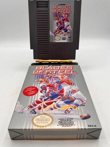 Blades of Steel - Konami NES Nintendo Video Game - CIB Complete In Box