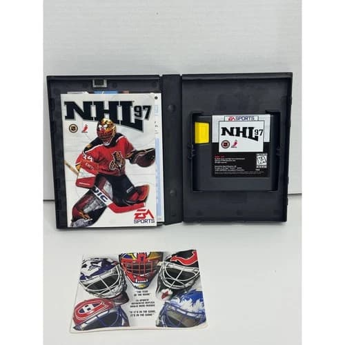 NHL 97 Sega Genesis EA Sports Hockey Game CIB Case Manual 16-Bit 014633076035