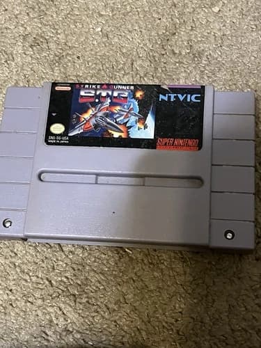 Authentic & Tested Strike Gunner S.T.G. For Super Nintendo, Works, Read