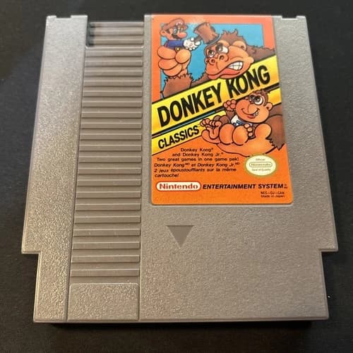 Donkey Kong Classics (1988) Nintendo NES Cartridge Authentic Tested