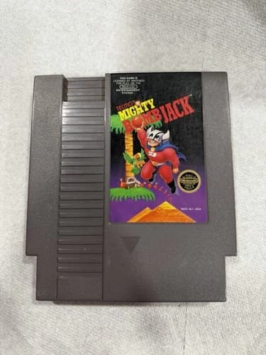 Mighty Bomb Jack ORIGINAL NINTENDO NES GAME cartridge