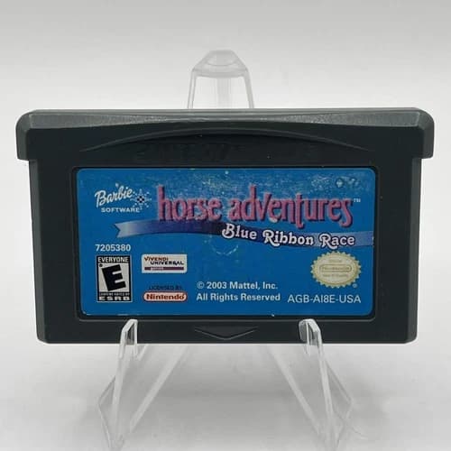 Barbie Horse Adventures: Blue Ribbon Race Nintendo Game Boy Advance 2003 Tested