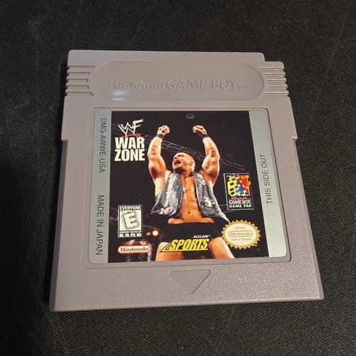 WWF War Zone Nintendo Game Boy 1998 WWE Wrestling TESTED WORKING