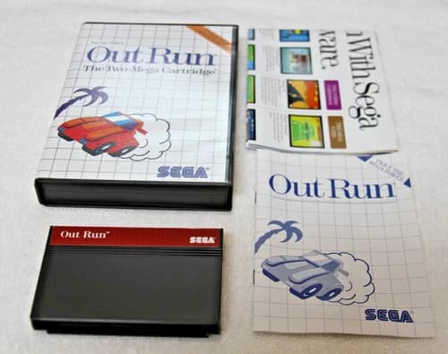 Out Run 1987 Sega Master System SMS CIB Complete TESTED Authentic