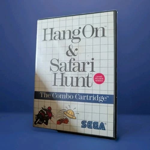 Hang-On / Safari Hunt (Sega Master System) Tested & Working -