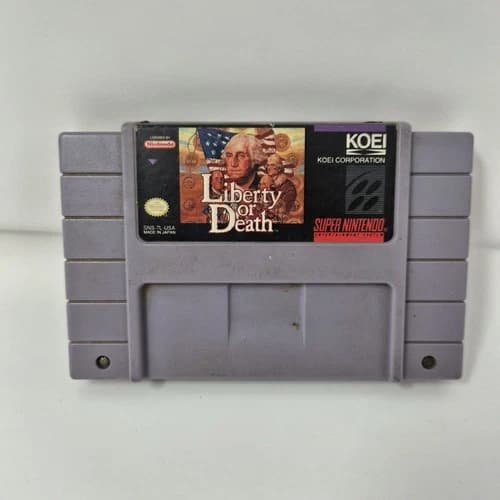 Liberty Or Death SNES Game Nintendo Cartridge Only