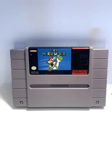 Super Mario World Nintendo SNES Authentic Game Cartridge (1991)